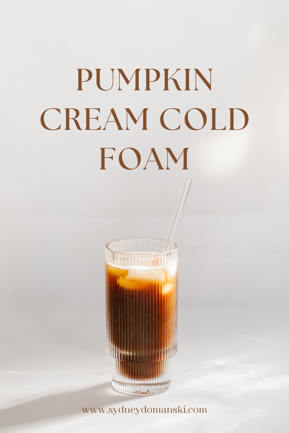 Pumpkin cream cold foam