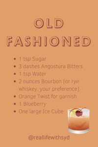 Old fashioned recipe