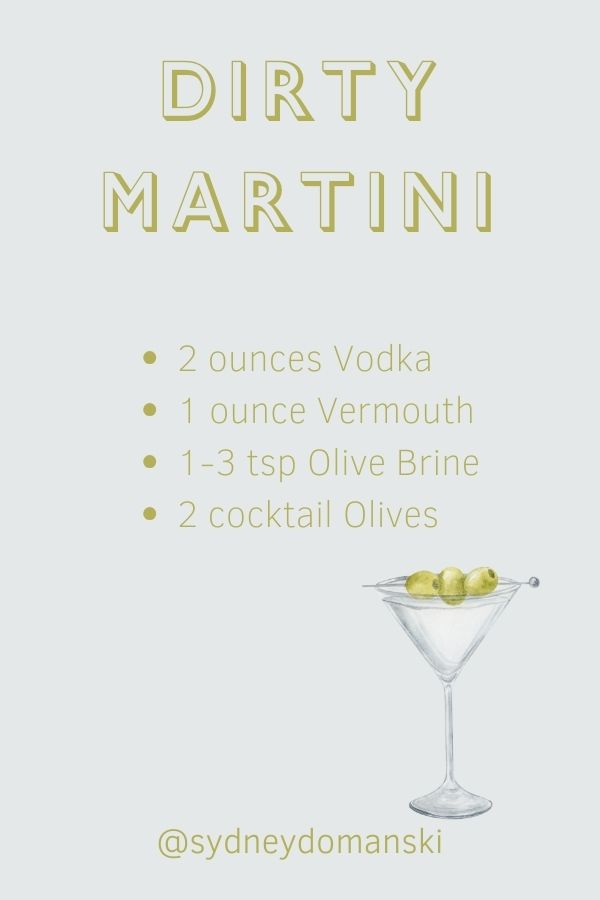 Dirty martini recipe