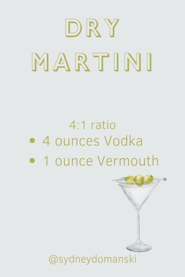 Dry martini recipe