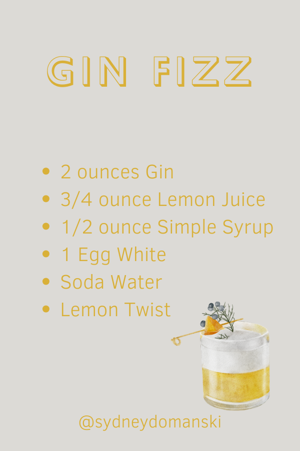 Gin fizz recipe