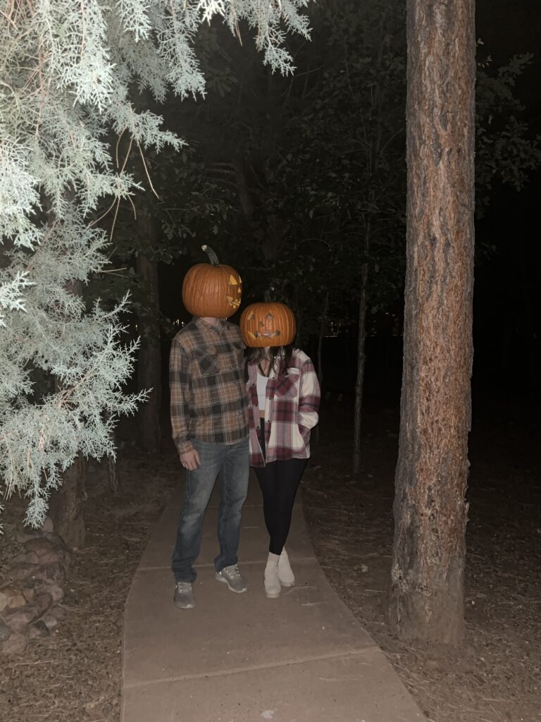halloween couple photo