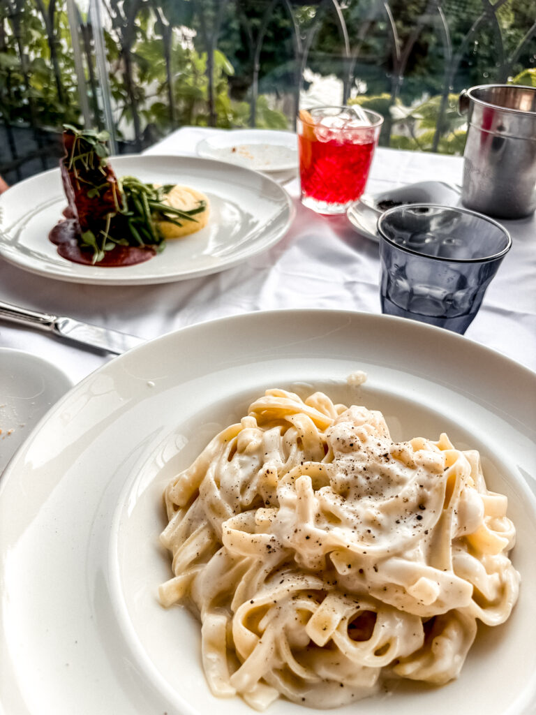lake como dinner