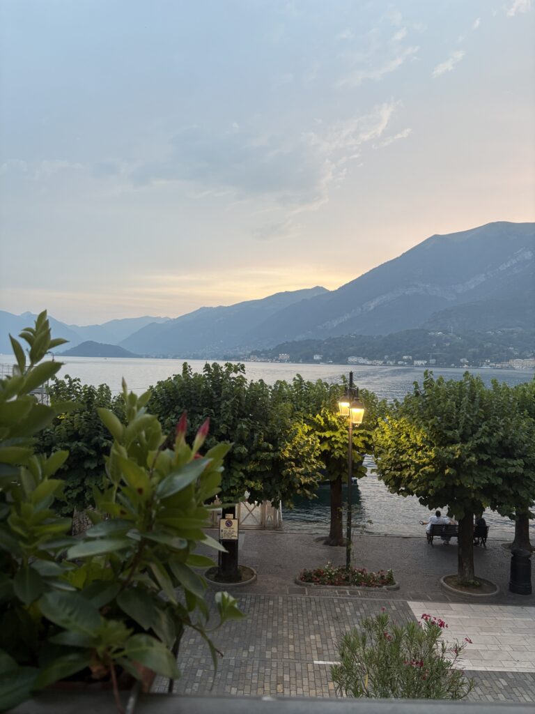 lake como dinner